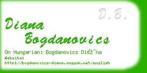 diana bogdanovics business card